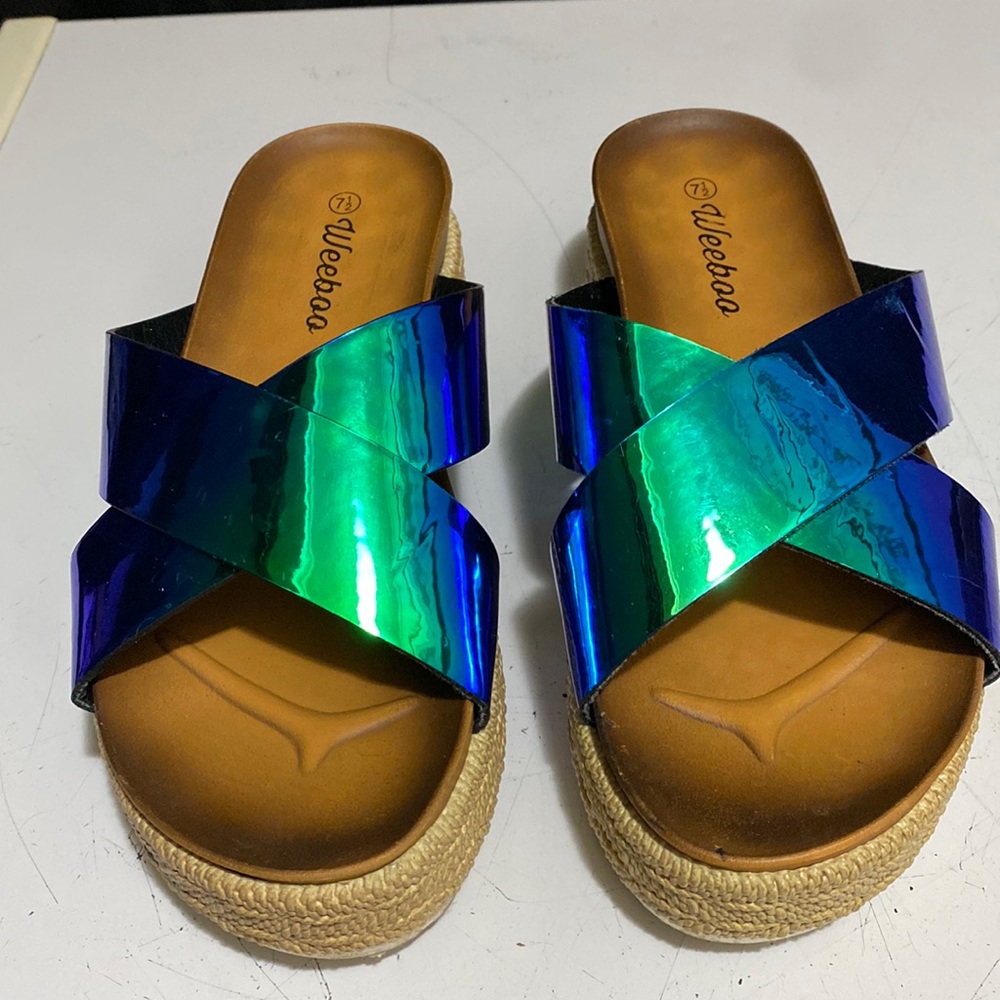 Weesao Women's Shimmering Sandals